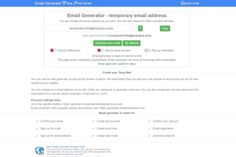 Generator.email